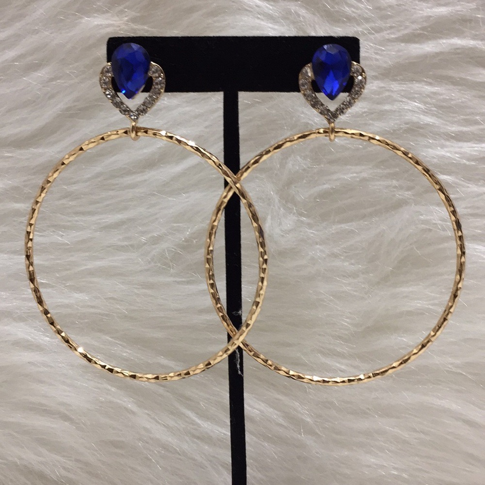 🌹Palm Beach Statement Dangle Hoop Earrings